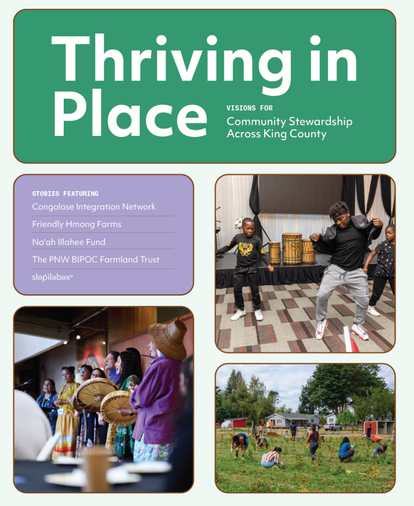 Thriving in Place: Community Stewardship across King County report cover