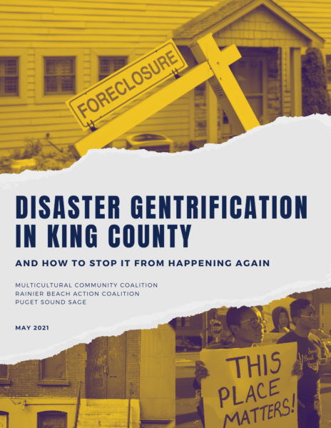 Disaster Gentrification in King County Policy Brief