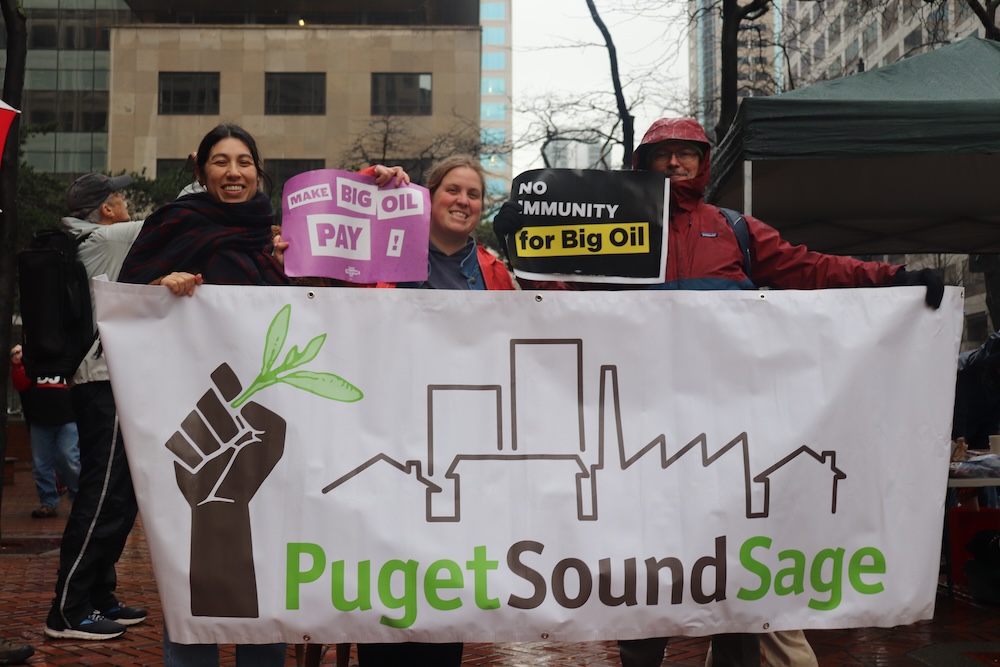 Washingtonians rally for No Bailouts for Big Oil